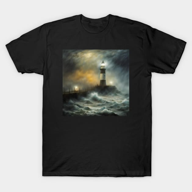 A Lonely Lighthouse T-Shirt by Lyvershop